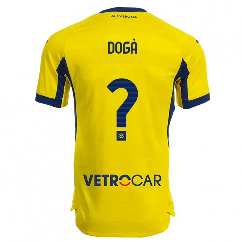 Danxen Pánské Leonardo Dogà #0 Žlutá Námořnická Modř Daleko Hráčské Dresy 2025/26 Dres