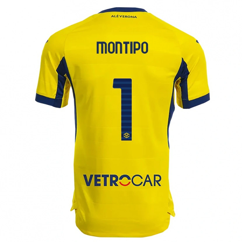 Danxen Pánské Lorenzo Montipò #1 Žlutá Námořnická Modř Daleko Hráčské Dresy 2025/26 Dres