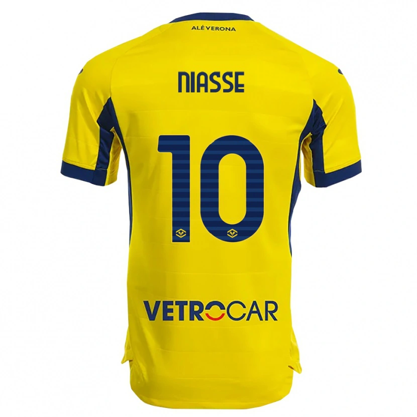 Danxen Pánské Cheikh Niasse #10 Žlutá Námořnická Modř Daleko Hráčské Dresy 2025/26 Dres