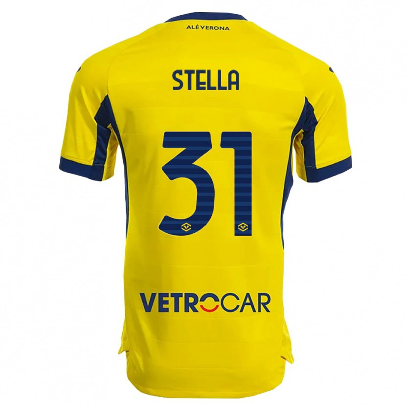Danxen Pánské Kevin Stella #31 Žlutá Námořnická Modř Daleko Hráčské Dresy 2025/26 Dres