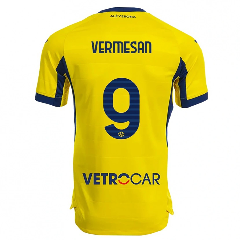 Danxen Pánské Ioan Vermeșan #9 Žlutá Námořnická Modř Daleko Hráčské Dresy 2025/26 Dres