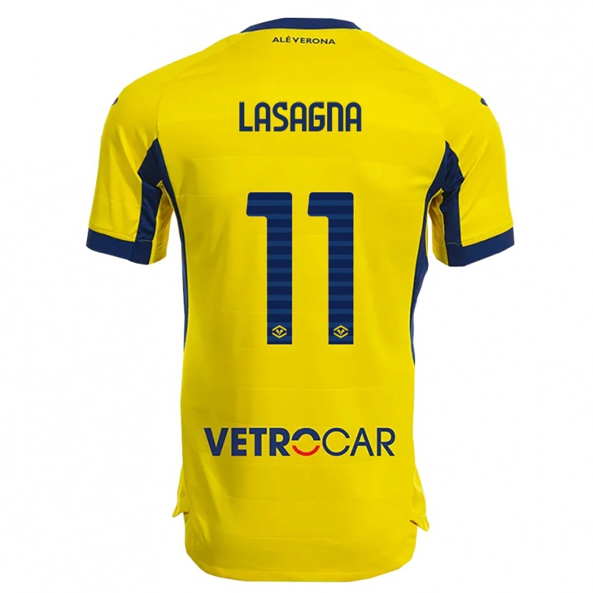 Danxen Pánské Kevin Lasagna #11 Žlutá Námořnická Modř Daleko Hráčské Dresy 2025/26 Dres