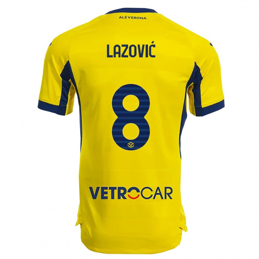 Danxen Pánské Darko Lazović #8 Žlutá Námořnická Modř Daleko Hráčské Dresy 2025/26 Dres