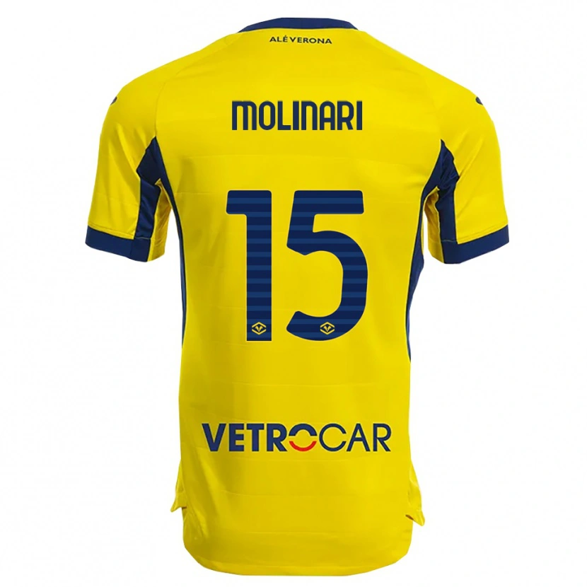 Danxen Pánské Gabriele Molinari #15 Žlutá Námořnická Modř Daleko Hráčské Dresy 2025/26 Dres