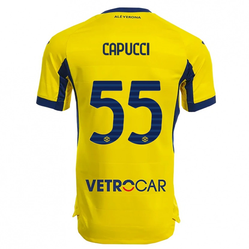 Danxen Pánské Laura Capucci #55 Žlutá Námořnická Modř Daleko Hráčské Dresy 2025/26 Dres