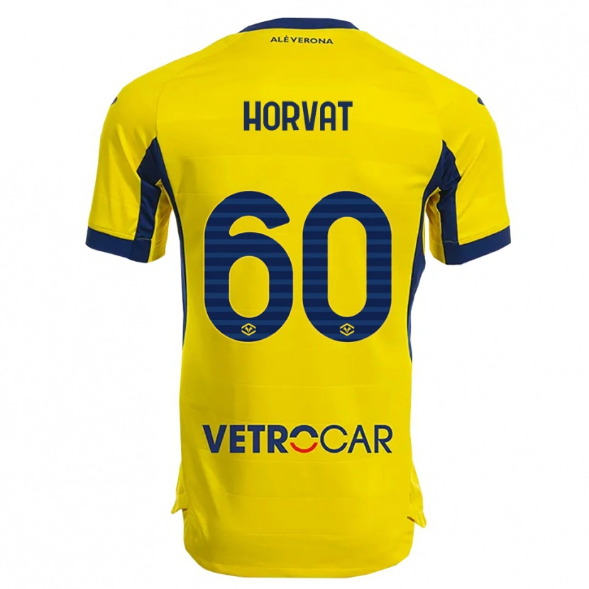 Danxen Pánské Mihaela Horvat #60 Žlutá Námořnická Modř Daleko Hráčské Dresy 2025/26 Dres