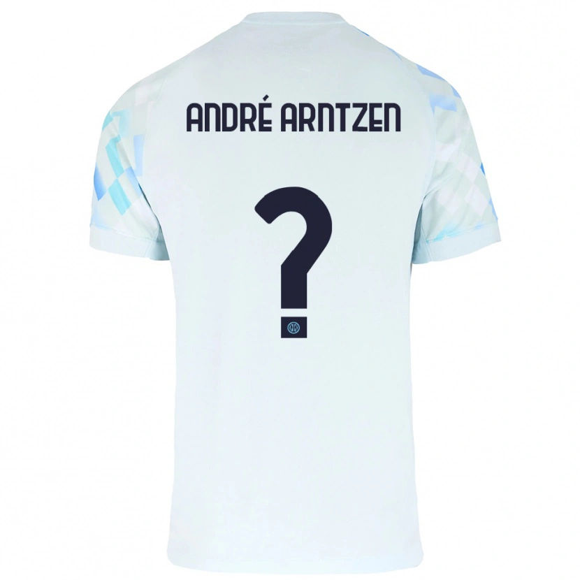 Danxen Pánské Matheo André Arntzen #0 Bílá Modrá Daleko Hráčské Dresy 2025/26 Dres