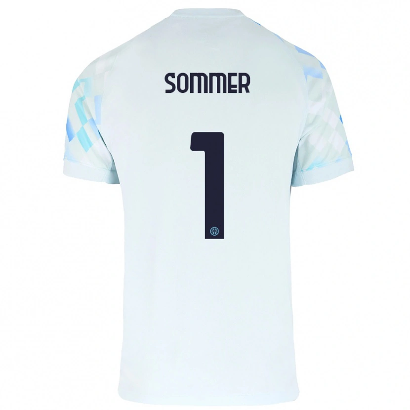 Danxen Pánské Yann Sommer #1 Bílá Modrá Daleko Hráčské Dresy 2025/26 Dres