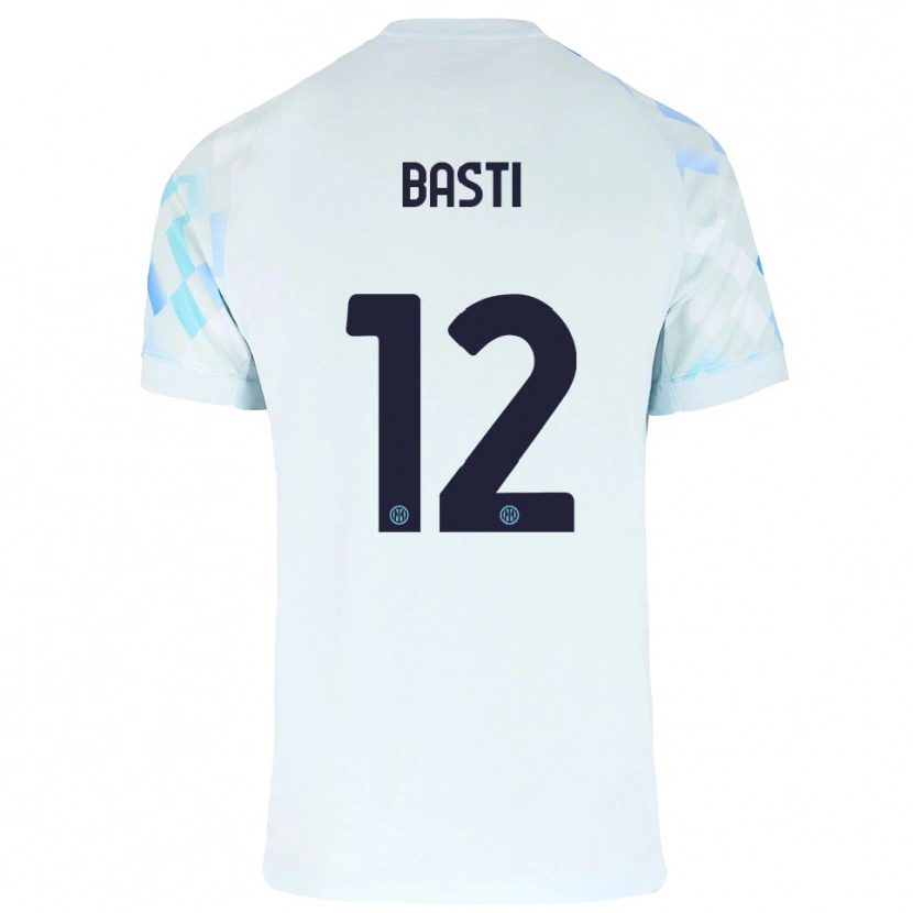 Danxen Pánské Matteo Basti #12 Bílá Modrá Daleko Hráčské Dresy 2025/26 Dres