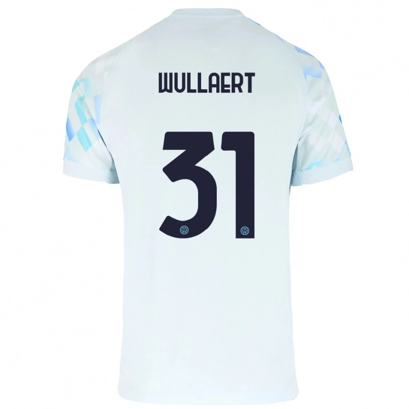 Danxen Pánské Tessa Wullaert #31 Bílá Modrá Daleko Hráčské Dresy 2025/26 Dres