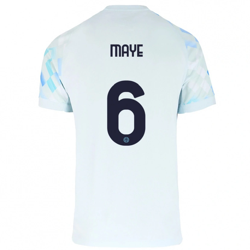 Danxen Pánské Yvan Maye #6 Bílá Modrá Daleko Hráčské Dresy 2025/26 Dres