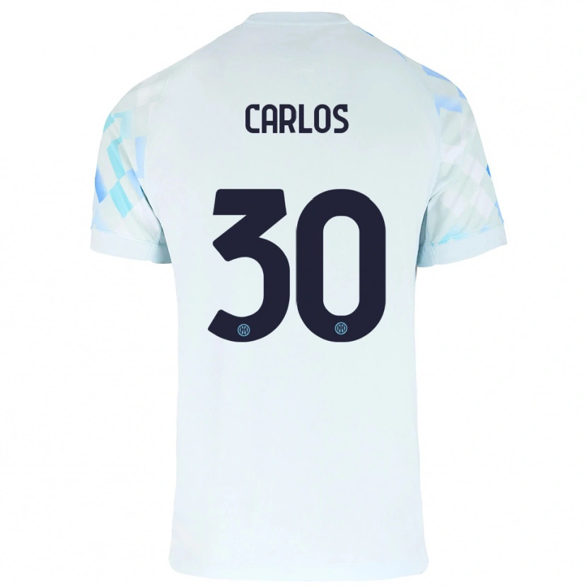 Danxen Pánské Carlos Augusto #30 Bílá Modrá Daleko Hráčské Dresy 2025/26 Dres