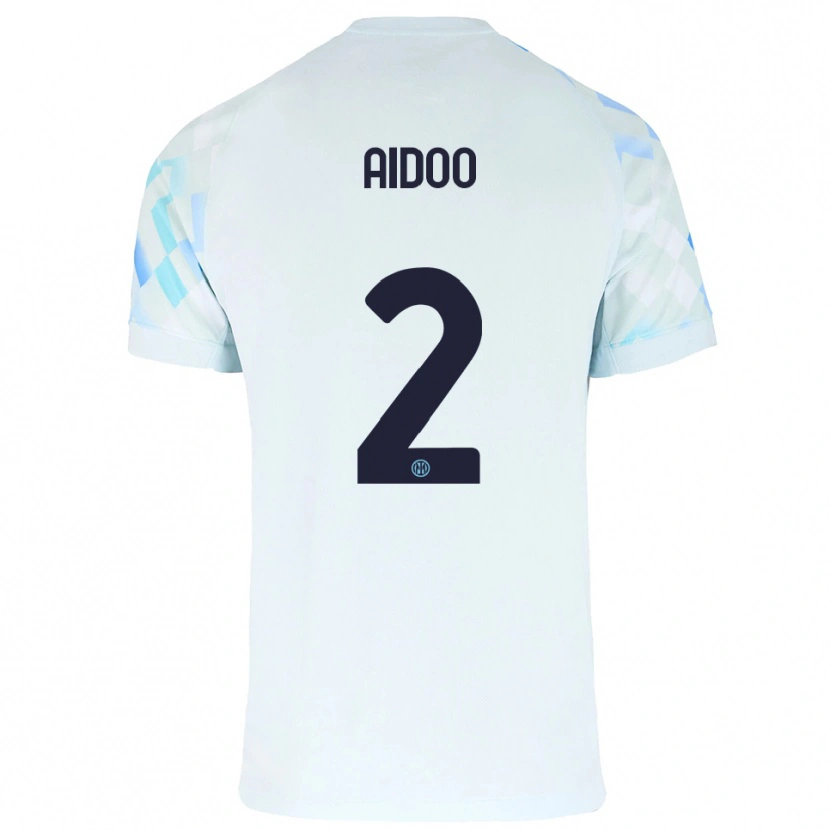 Danxen Pánské Mike Aidoo #2 Bílá Modrá Daleko Hráčské Dresy 2025/26 Dres