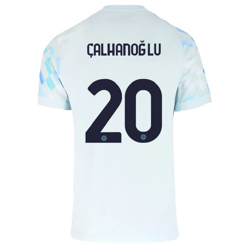 Danxen Pánské Hakan Çalhanoğlu #20 Bílá Modrá Daleko Hráčské Dresy 2025/26 Dres