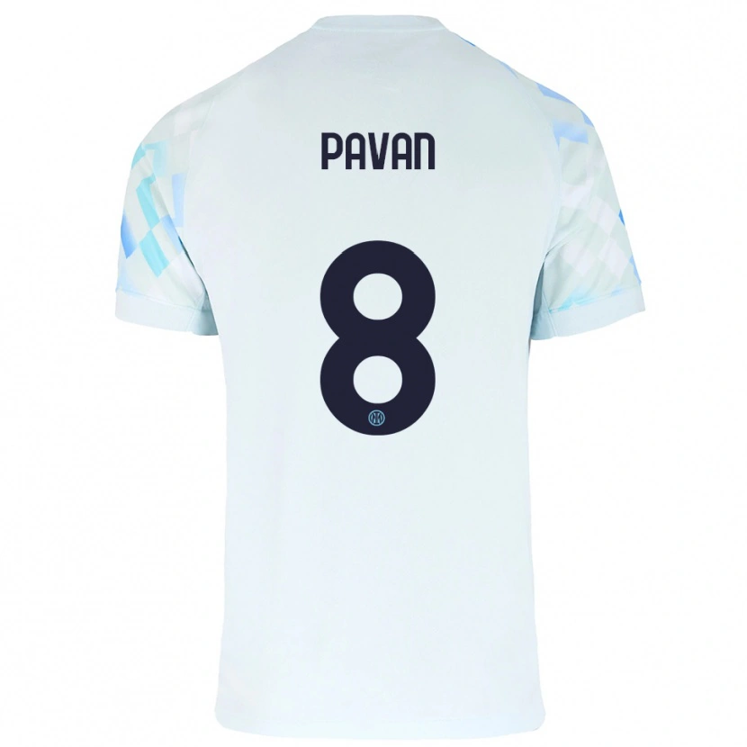 Danxen Pánské Matilde Pavan #8 Bílá Modrá Daleko Hráčské Dresy 2025/26 Dres