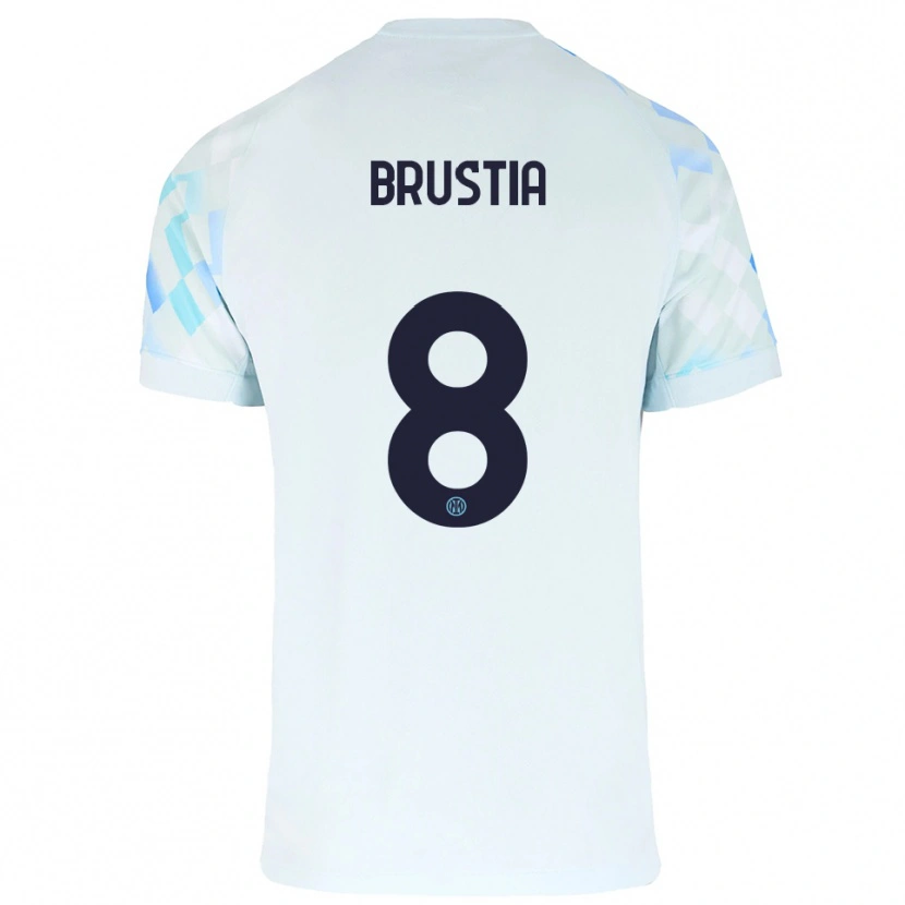 Danxen Pánské Martina Brustia #8 Bílá Modrá Daleko Hráčské Dresy 2025/26 Dres