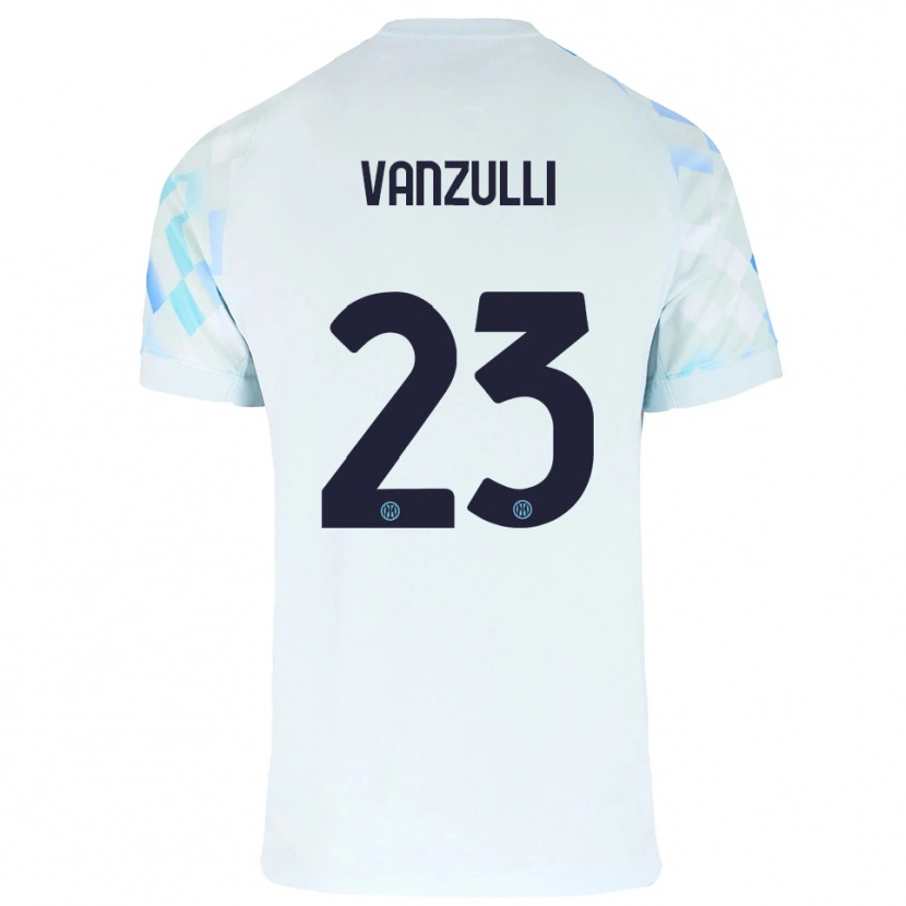 Danxen Pánské Marco Vanzulli #23 Bílá Modrá Daleko Hráčské Dresy 2025/26 Dres