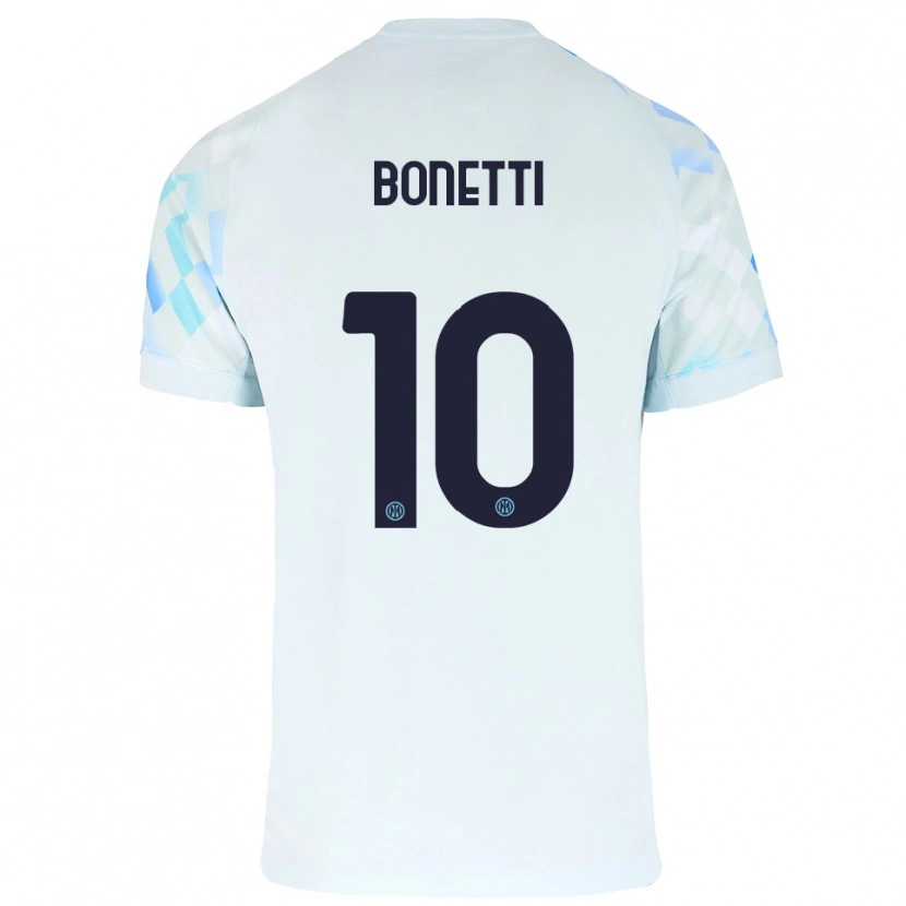 Danxen Pánské Tatiana Bonetti #10 Bílá Modrá Daleko Hráčské Dresy 2025/26 Dres