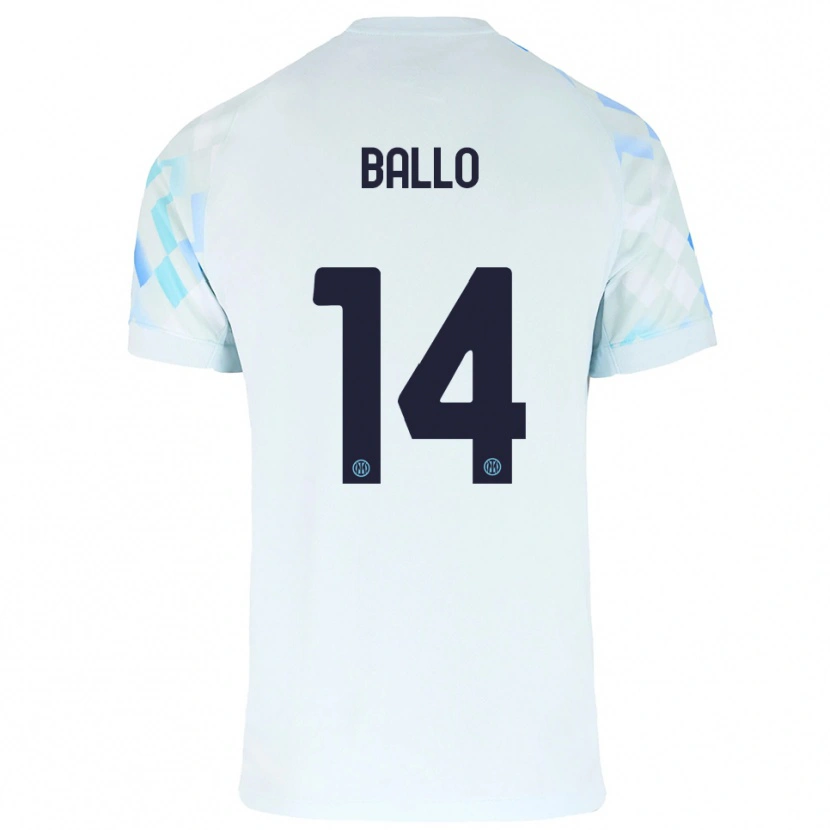 Danxen Pánské Lamine Ballo #14 Bílá Modrá Daleko Hráčské Dresy 2025/26 Dres