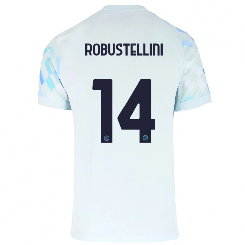 Danxen Pánské Chiara Robustellini #14 Bílá Modrá Daleko Hráčské Dresy 2025/26 Dres