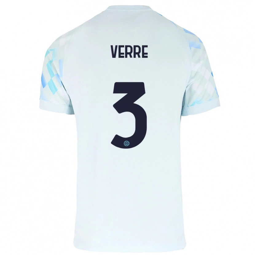 Danxen Pánské Manuel Verre #3 Bílá Modrá Daleko Hráčské Dresy 2025/26 Dres