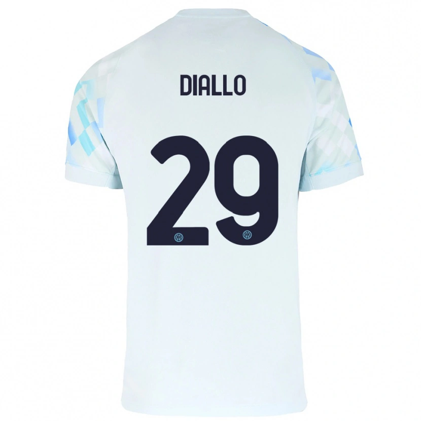 Danxen Pánské Oumar Diallo #29 Bílá Modrá Daleko Hráčské Dresy 2025/26 Dres