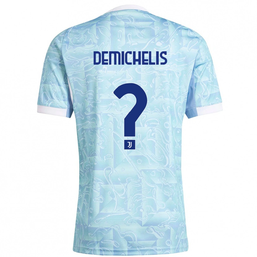 Danxen Pánské Emanuele Demichelis #0 Nebesky Modrá Žlutá Daleko Hráčské Dresy 2025/26 Dres