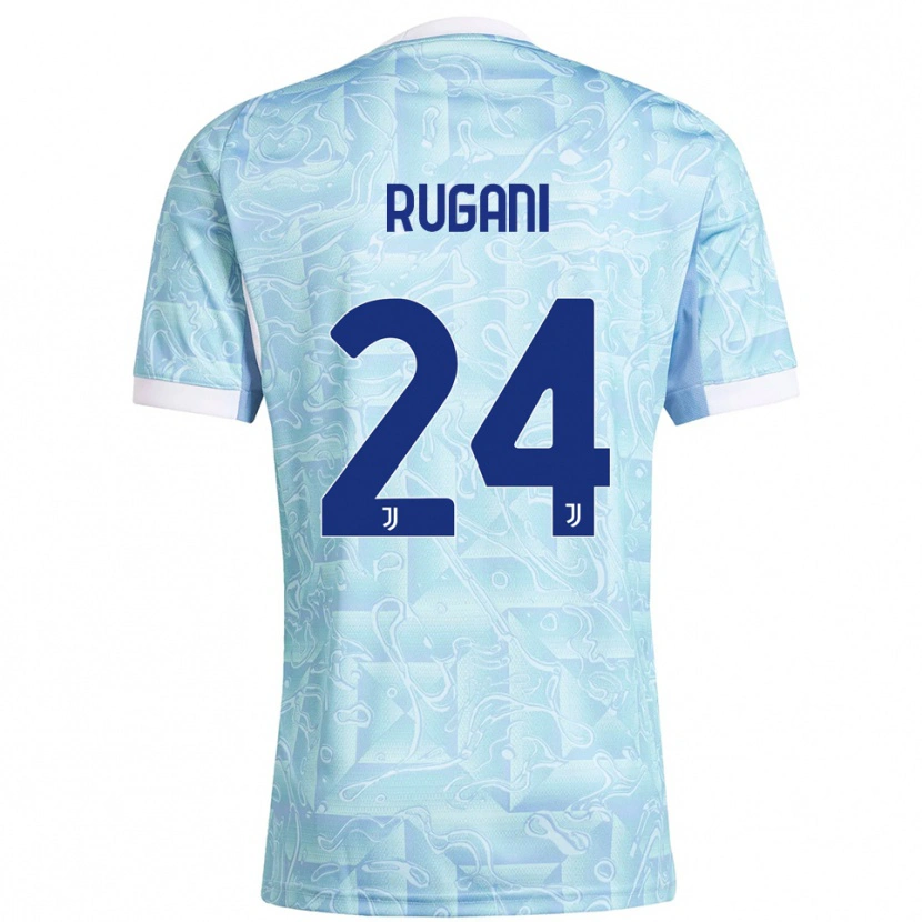 Danxen Pánské Daniele Rugani #24 Nebesky Modrá Žlutá Daleko Hráčské Dresy 2025/26 Dres