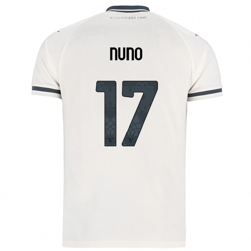 Danxen Pánské Nuno Tavares #17 Bílá Námořnická Modř Daleko Hráčské Dresy 2025/26 Dres