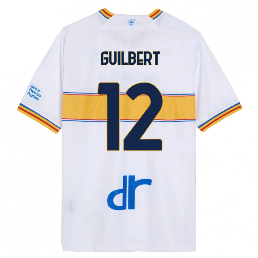 Danxen Pánské Frédéric Guilbert #12 Bílá Žlutá Daleko Hráčské Dresy 2025/26 Dres