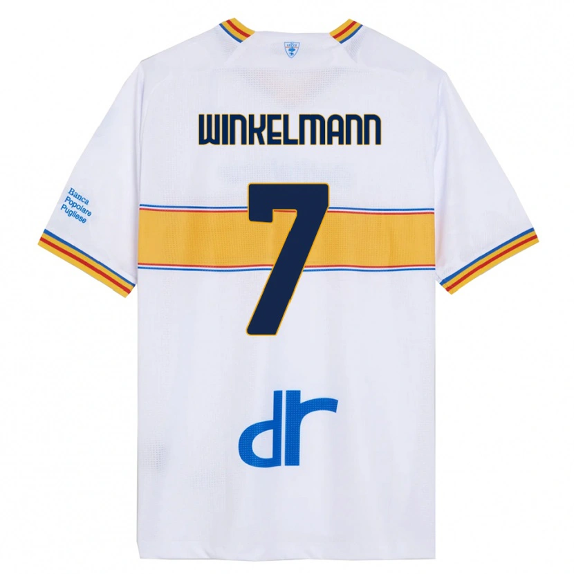 Danxen Pánské Till Winkelmann #7 Bílá Žlutá Daleko Hráčské Dresy 2025/26 Dres