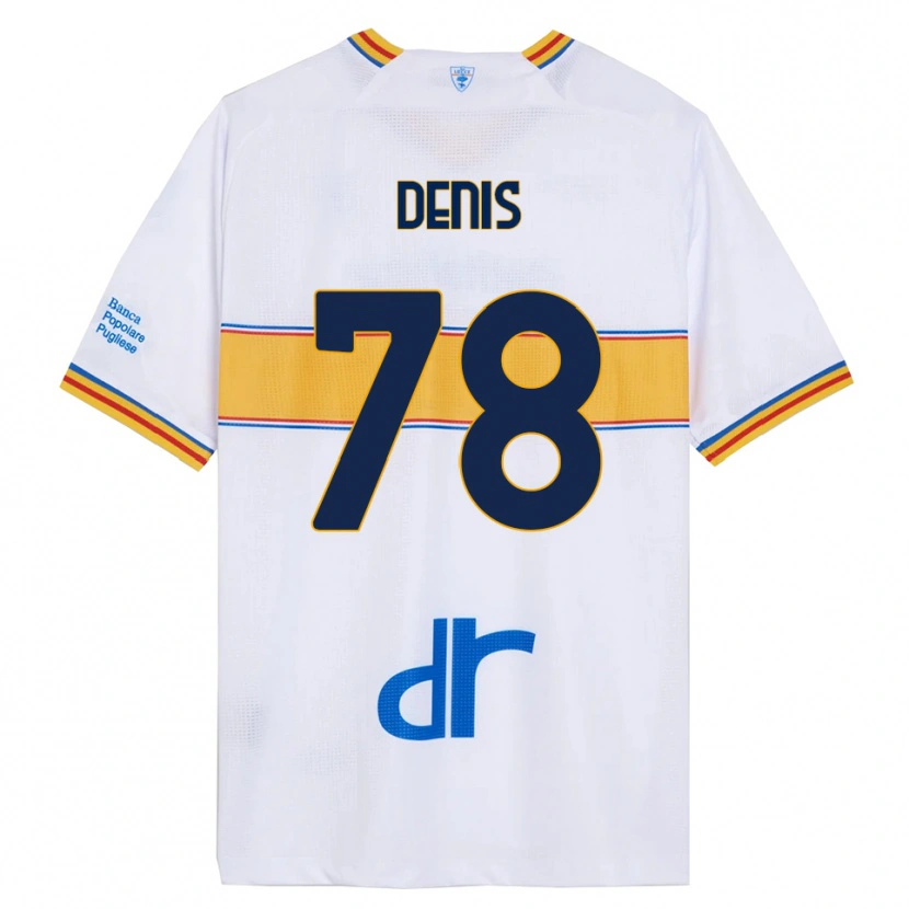 Danxen Pánské Max Denis #78 Bílá Žlutá Daleko Hráčské Dresy 2025/26 Dres