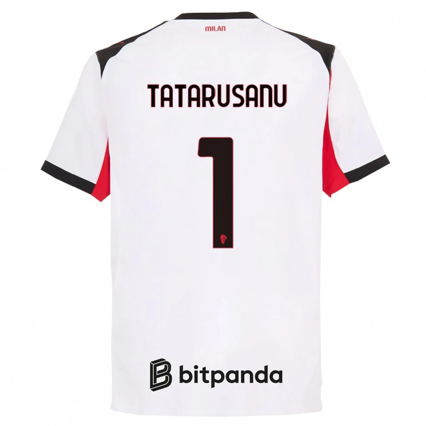 Danxen Pánské Ciprian Tatarusanu #1 Bílá Černá Daleko Hráčské Dresy 2025/26 Dres