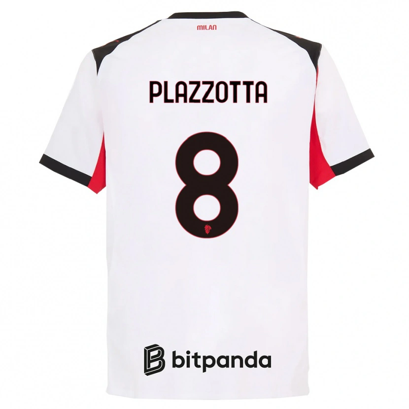 Danxen Pánské Filippo Plazzotta #8 Bílá Černá Daleko Hráčské Dresy 2025/26 Dres