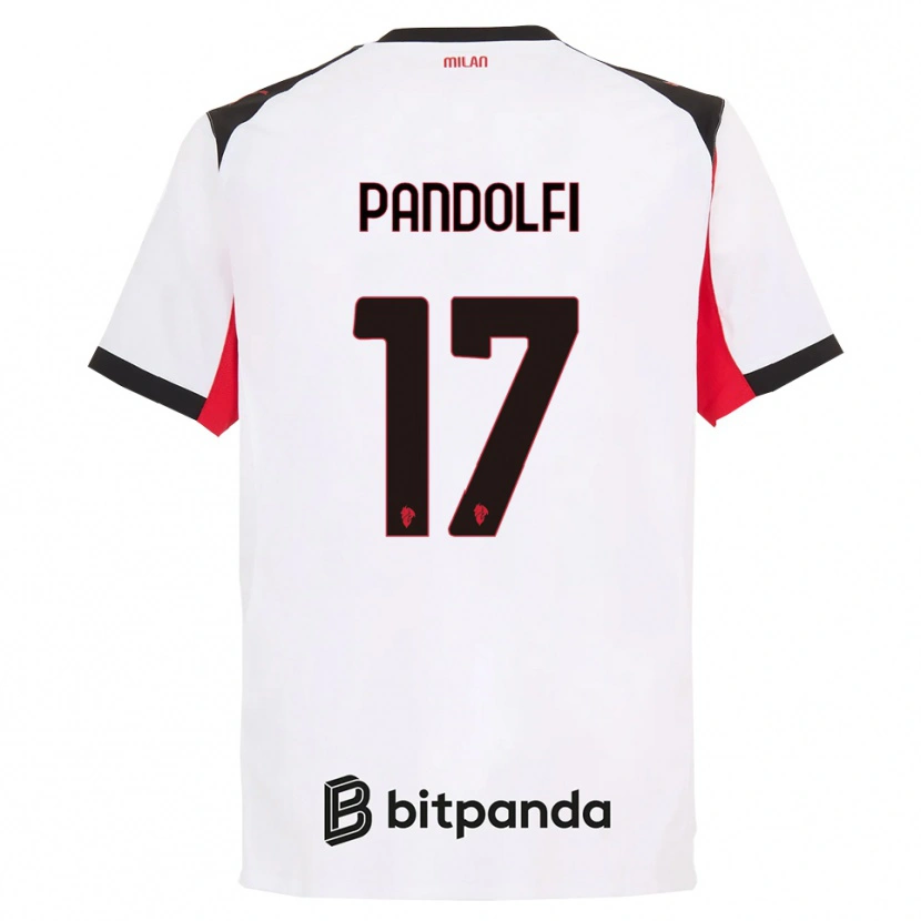 Danxen Pánské Fabio Pandolfi #17 Bílá Černá Daleko Hráčské Dresy 2025/26 Dres