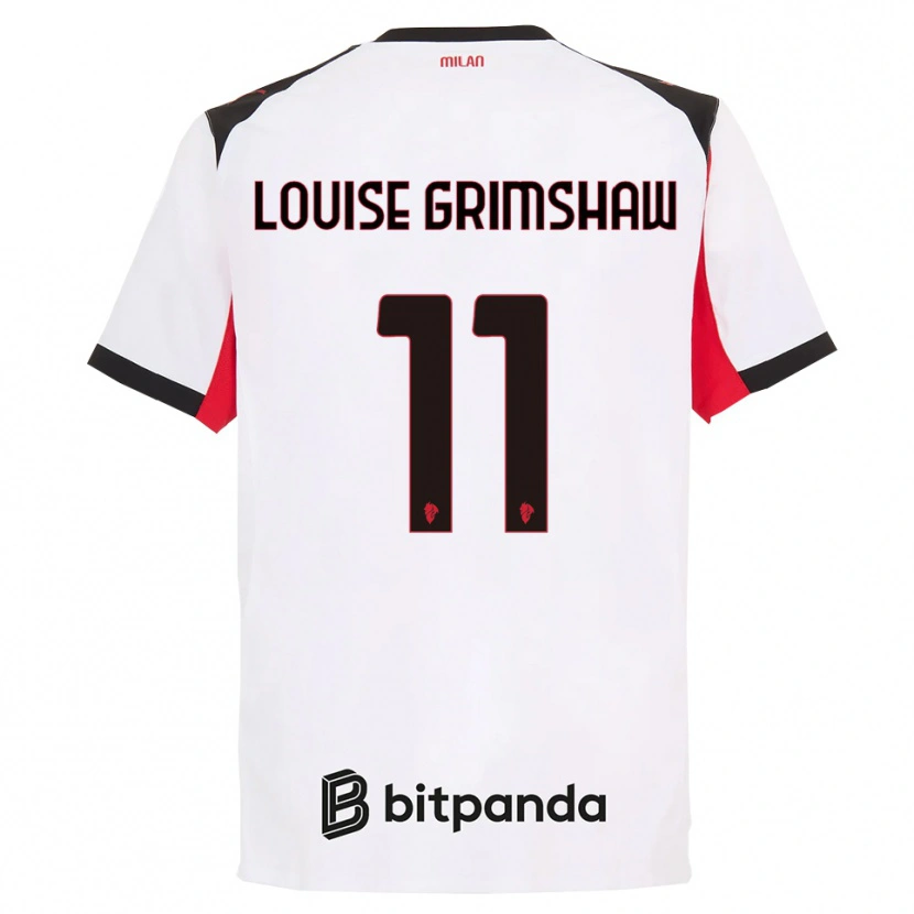 Danxen Pánské Christy Louise Grimshaw #11 Bílá Černá Daleko Hráčské Dresy 2025/26 Dres