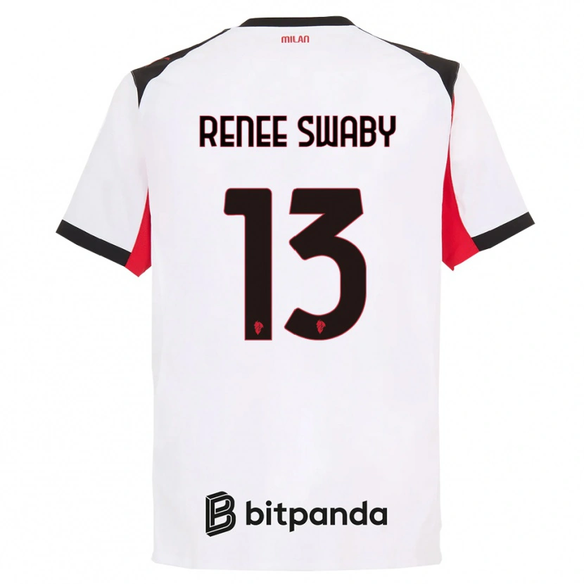Danxen Pánské Allyson Renee Swaby #13 Bílá Černá Daleko Hráčské Dresy 2025/26 Dres