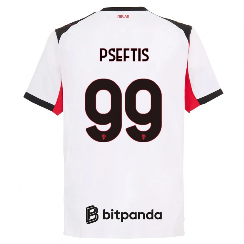 Danxen Pánské Fotios Pseftis #99 Bílá Černá Daleko Hráčské Dresy 2025/26 Dres