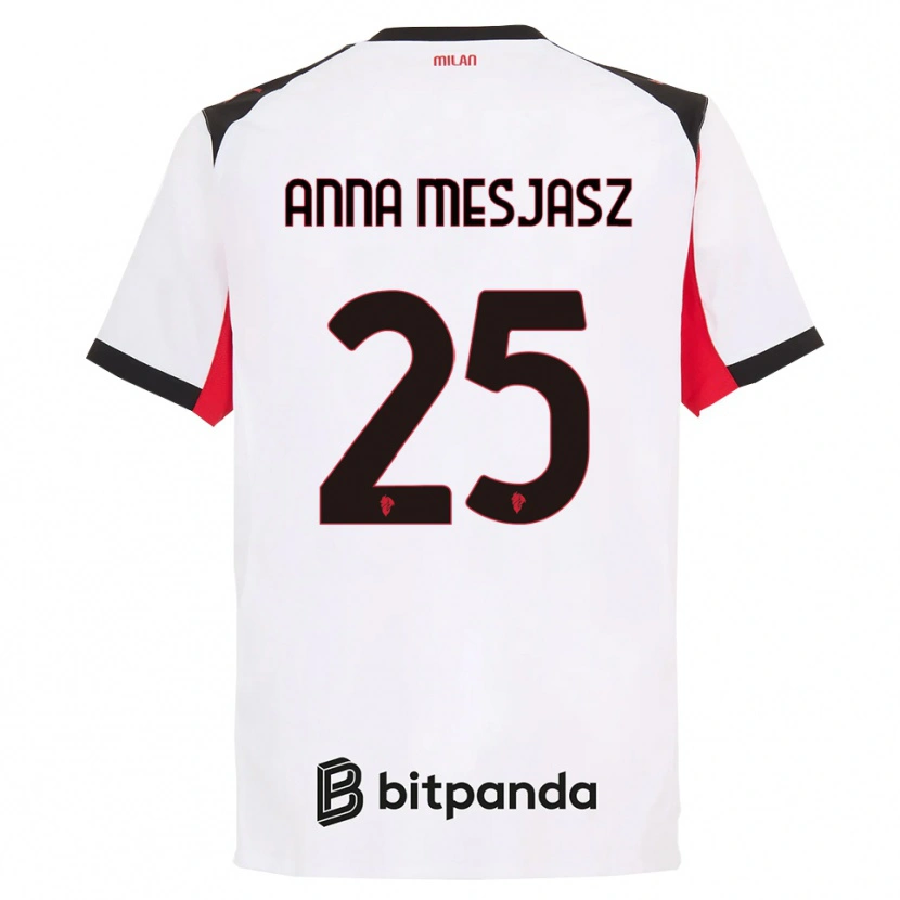 Danxen Pánské Małgorzata Anna Mesjasz #25 Bílá Černá Daleko Hráčské Dresy 2025/26 Dres