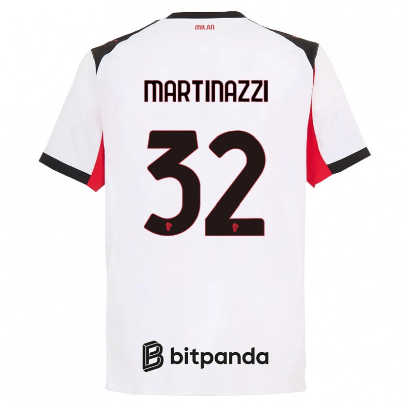 Danxen Pánské Luca Martinazzi #32 Bílá Černá Daleko Hráčské Dresy 2025/26 Dres