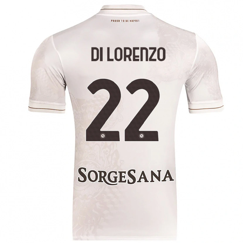 Danxen Pánské Giovanni Di Lorenzo #22 Šampaňská Hnědá Daleko Hráčské Dresy 2025/26 Dres