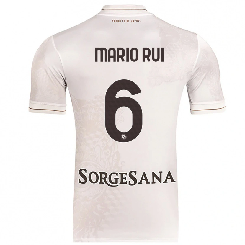 Danxen Pánské Mario Rui #6 Šampaňská Hnědá Daleko Hráčské Dresy 2025/26 Dres