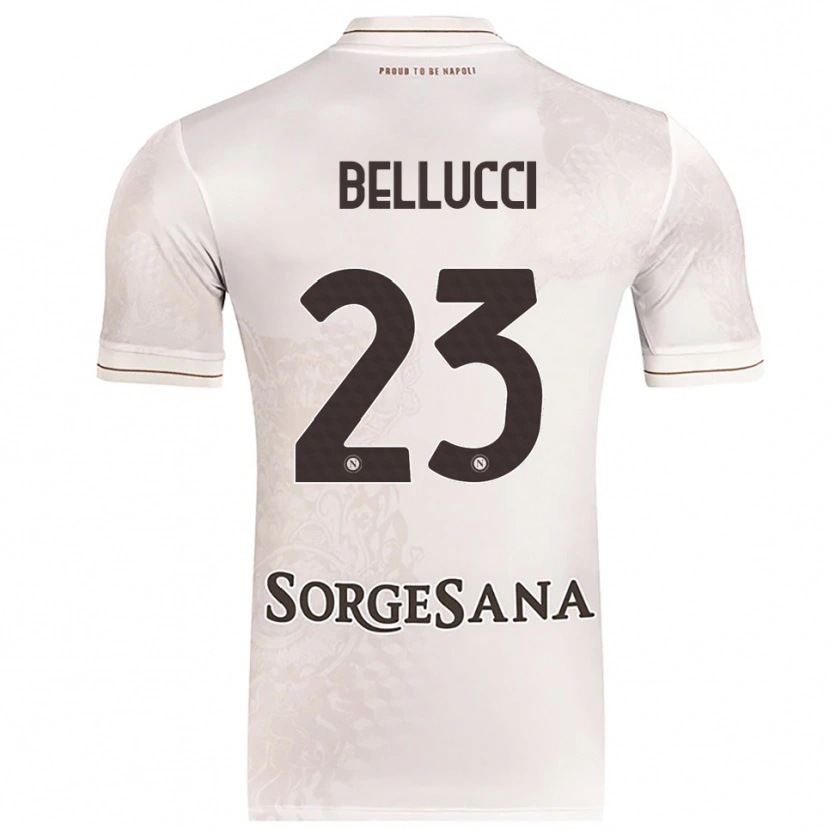 Danxen Pánské Melissa Bellucci #23 Šampaňská Hnědá Daleko Hráčské Dresy 2025/26 Dres