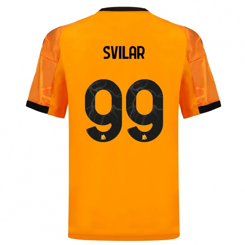 Danxen Pánské Mile Svilar #99 Oranžová Černá Daleko Hráčské Dresy 2025/26 Dres