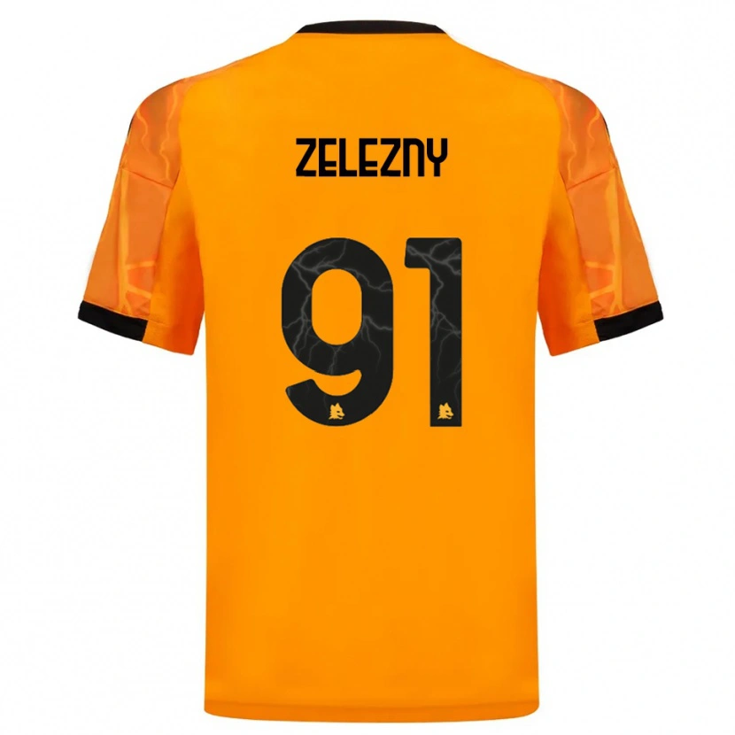 Danxen Pánské Radoslaw Zelezny #91 Oranžová Černá Daleko Hráčské Dresy 2025/26 Dres