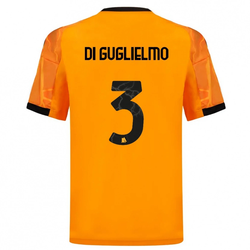 Danxen Pánské Lucia Di Guglielmo #3 Oranžová Černá Daleko Hráčské Dresy 2025/26 Dres