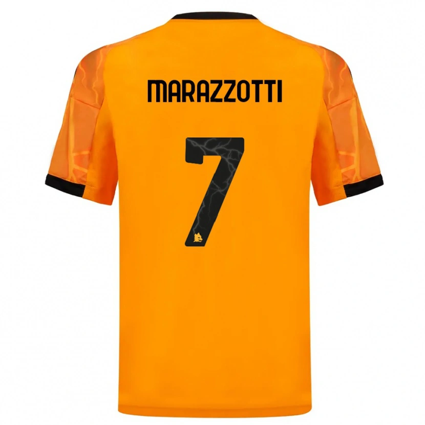 Danxen Pánské Fabrizio Marazzotti #7 Oranžová Černá Daleko Hráčské Dresy 2025/26 Dres