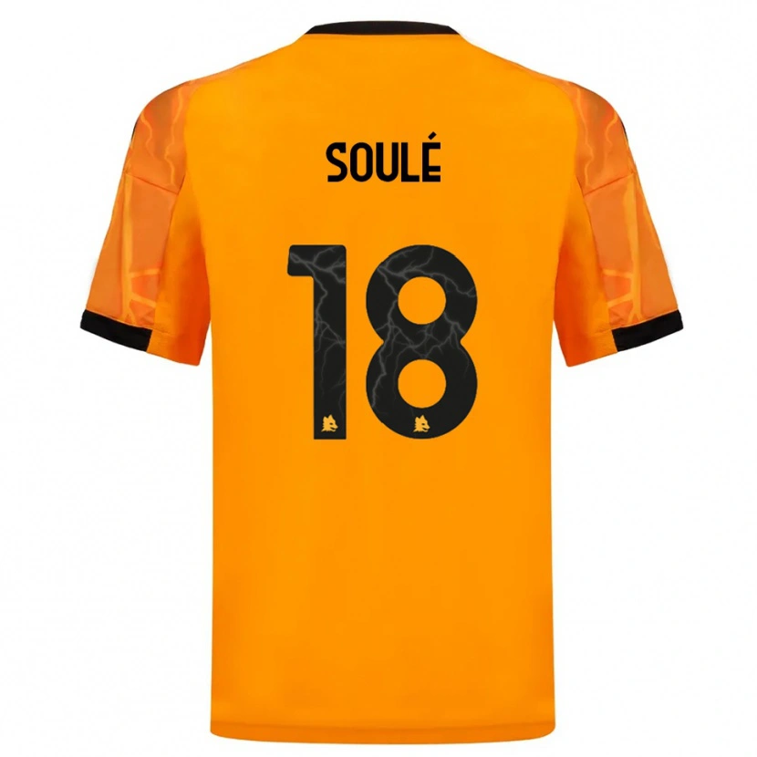 Danxen Pánské Matías Soulé #18 Oranžová Černá Daleko Hráčské Dresy 2025/26 Dres