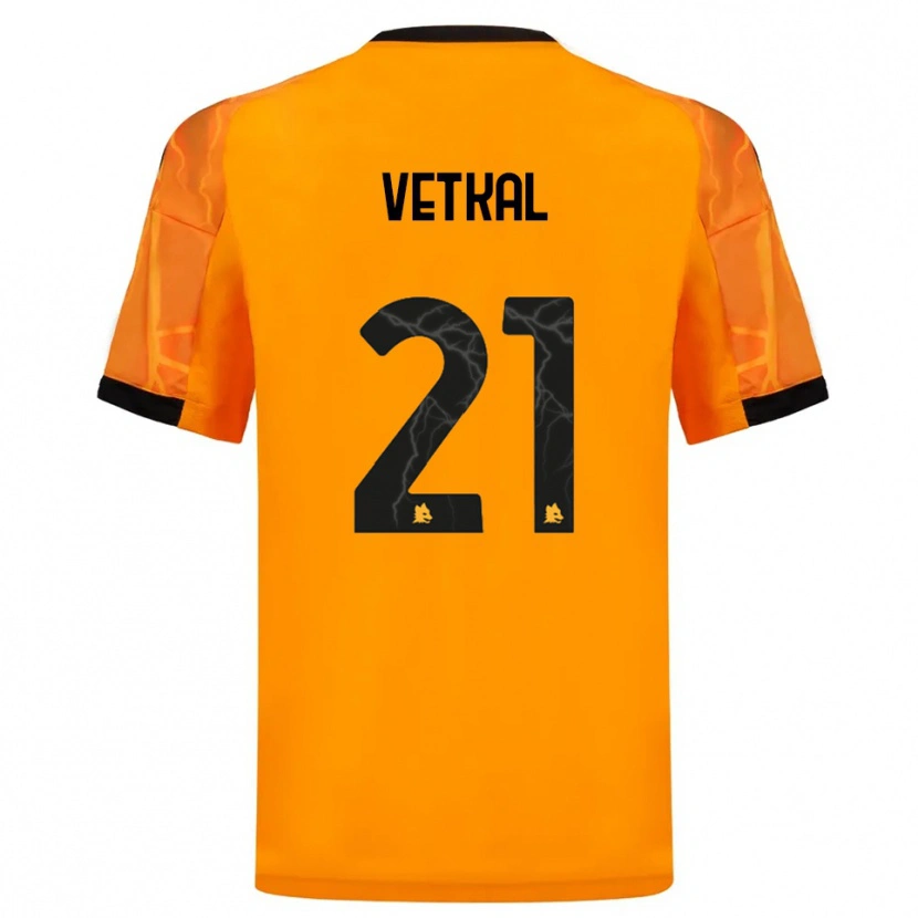 Danxen Pánské Martin Vetkal #21 Oranžová Černá Daleko Hráčské Dresy 2025/26 Dres