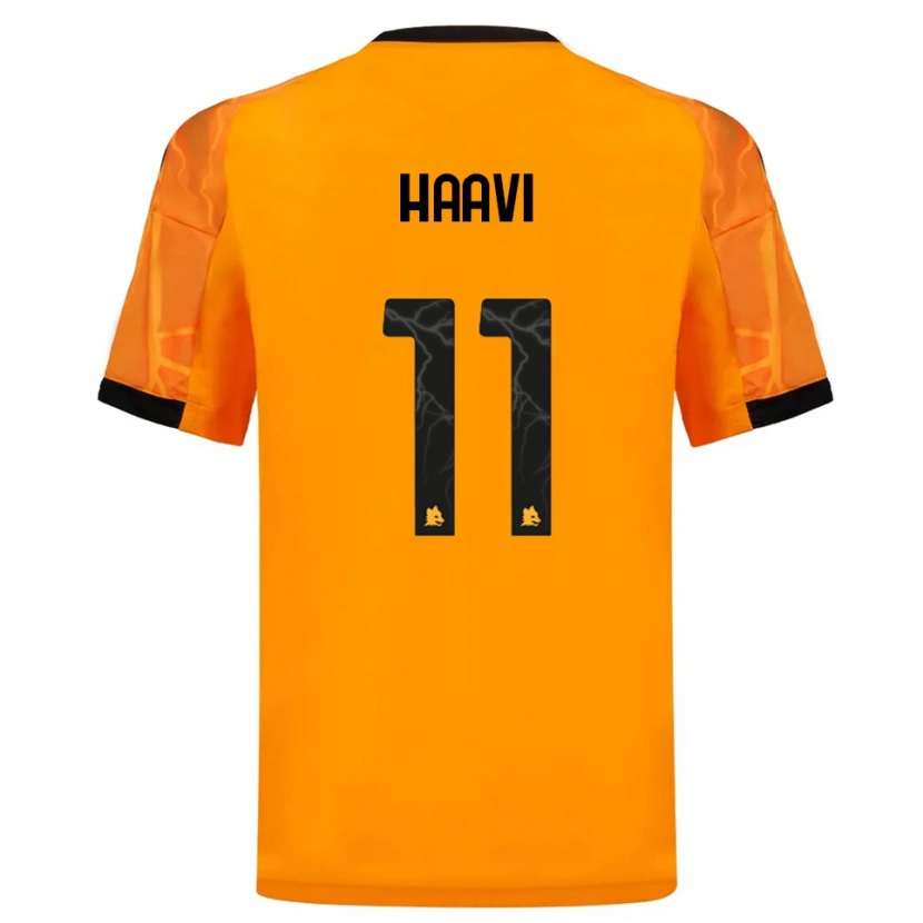 Danxen Pánské Emilie Haavi #11 Oranžová Černá Daleko Hráčské Dresy 2025/26 Dres